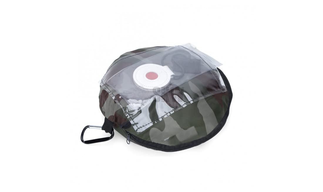 Diana Plegable automontable de Tela para Bolas de Airsoft. Se pliega sobre sí Misma. No Permite el Paso de Las Bolas, Las atrapa en su Interior