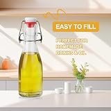 10 sztuk po 150 ml z zamknięciem typu swing top, szklane butelki, małe butelki do napełniania, wielokrotnego użytku do samodzielnego napełniania, do soku, oleju i octu