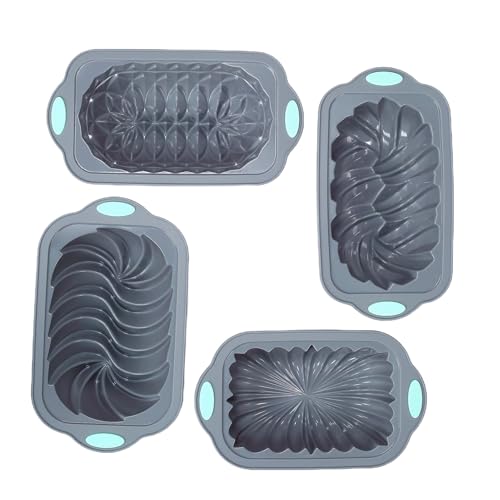 ETUCYNG Moule à pain en silicone pour la cuisson du pain – Moule à pain anti-adhésif pour la cuisson, passe au lave-vaisselle, moule de cuisine fait maison pour gâteaux, friandises, lasagnes, brownies