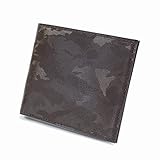 FRUHスマートショートウォレット・牛革エンボスカモフラージュ (ブラウンカモフラージュ)