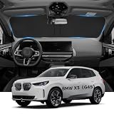 WEIPIN Parasole parabrezza compatibile con BMW X3（G45）2025 2026, parasole parabrezza accessori BMW X3 con protezione UV, raffreddamento