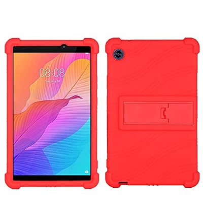 QYiiD Case for iPad 2 3 4 (Old Model), Light Weight Silicone Kids Friendly Soft Shock Protective Foldable Stand Cover for 9.7 inch Tablet iPad 4 / iPad 3 / iPad 2, Red