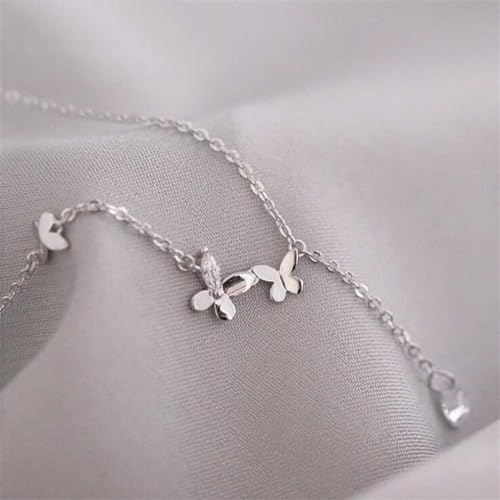 Collier micro-ensemble papillon style 925, le cadeau romantique pour célébrer un moment unique