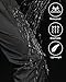 iCreek Men's Rain Pants Waterproof Over Pants Windproof Lightweight Hiking Pants Work Rain Outdoor for Golf, Fishing Black,Medium/30 Inseam