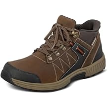 Orthofeet Mens Orthopedic Dalton Hands-Free Waterproof Hiking Boot, Brown, Size 11