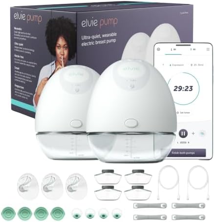 Elvie - Double, Wearable Breast Pump w/App - The Smallest & Quiet...