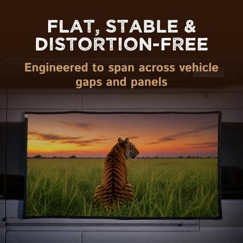 Pantalla magnética de proyector HD con formato panorámico portátil para coche 7