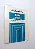  Toyota E354 Transaxle Schaltgetriebe Werkstatthandbuch August, 2001