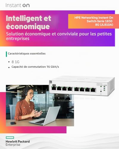 HPE Networking Instant On 1830 8G JL810A - vue 8
