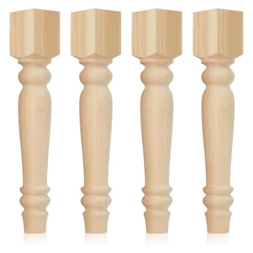 4 Pcs Pine Farmhouse Table Legs