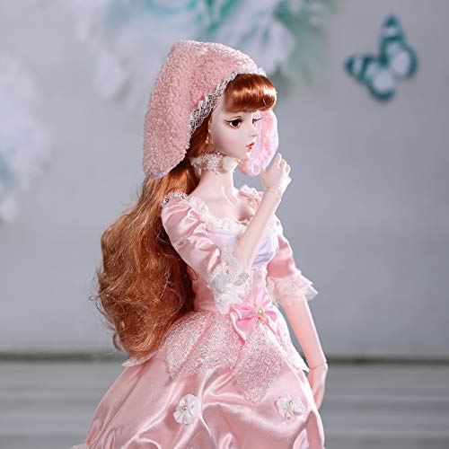 Aongneer Bjd Dolls 24 Inch Sd Doll 1/3 Bjd Doll 34 Ball Jointed Doll, Fashion Anime Doll With Beautiful Doll Clothes And Doll Wig, Dolls Gifts For Girls Women Thanksgiving Day -Laura #TOP3