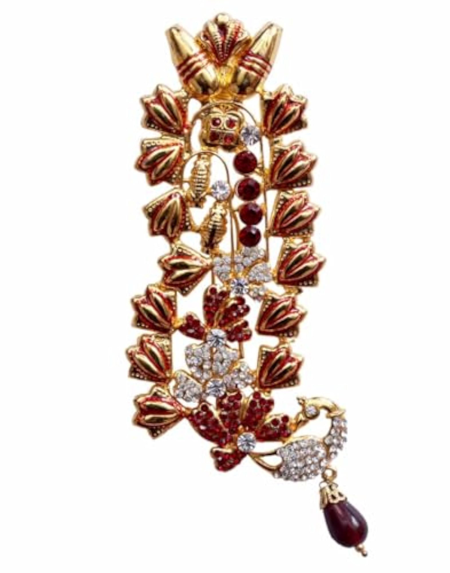 Rajputana Royal Kalgi Brooch, Traditional Design