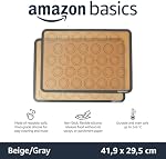Amazon Basics Silicone Macaron Baking Mat Sheet, Set of 2