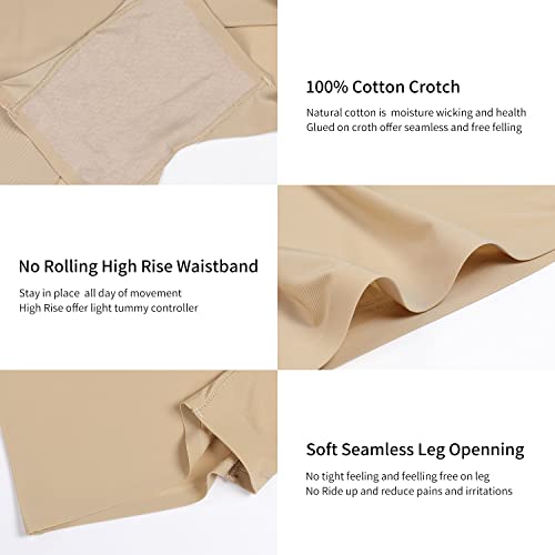 SHARICCA BoyShorts Panties for Women Seamless Soft Boy Shorts Underwear Short Boxer Briefs Anti Chafing Multiple Pack4