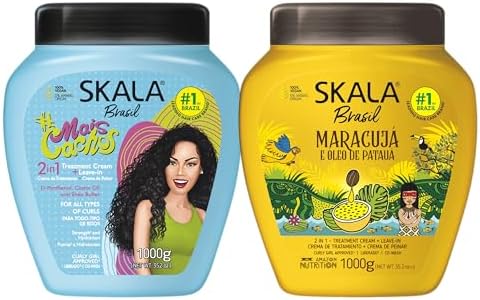 SKALA Mais Cachos 2-in-1 Treatment Cream for Curly Hair 3ABC 35.2 Oz