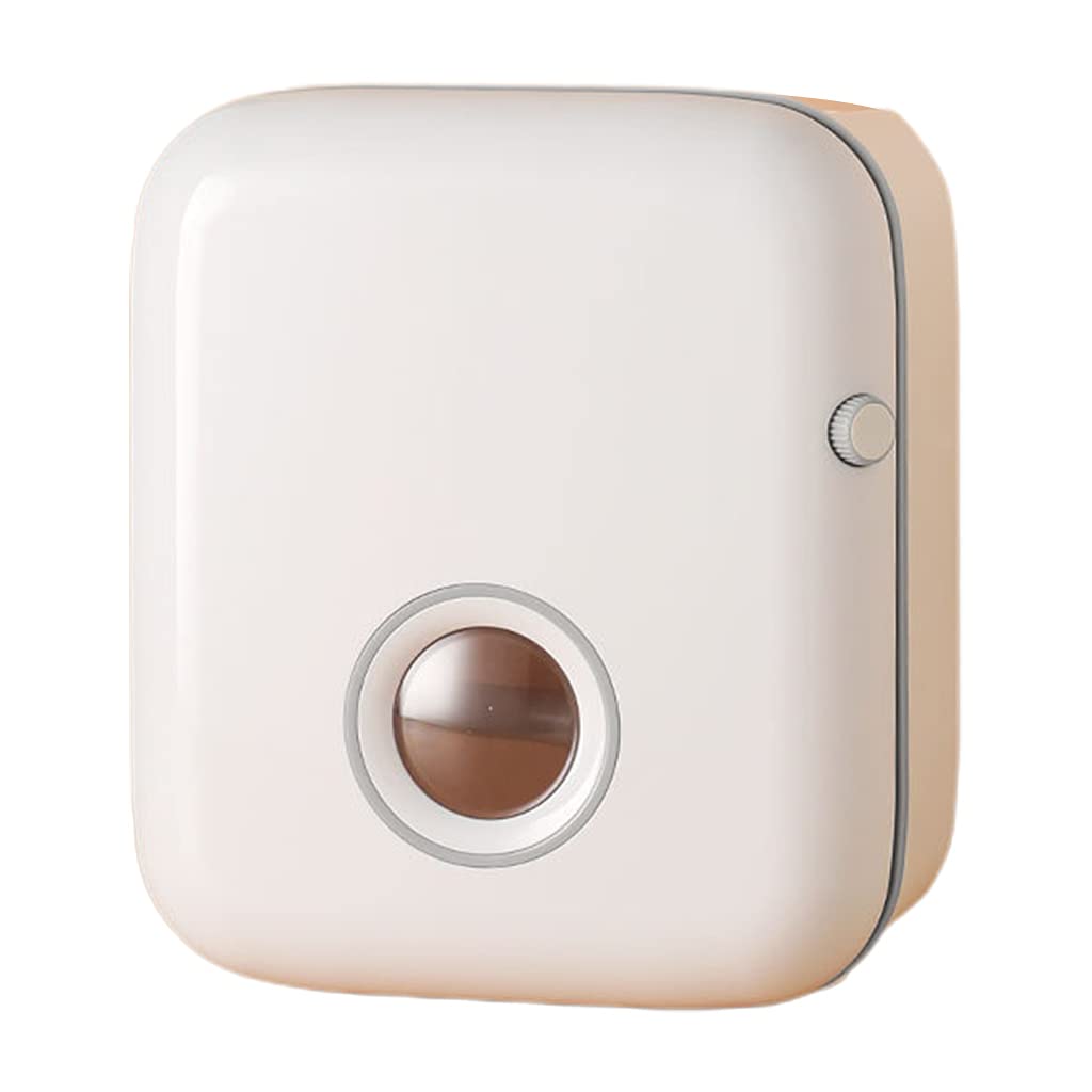 Multifunctional Dispenser Wall Hanging Paper Tissue Box Punch-Free Toilet Tissue Tray Use Push Button Open Holder Box Bathroom Decorativek Rectangular