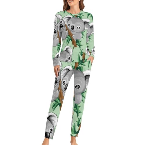 Pyjama femme avec t-shirt manches longues et pantalon homewear