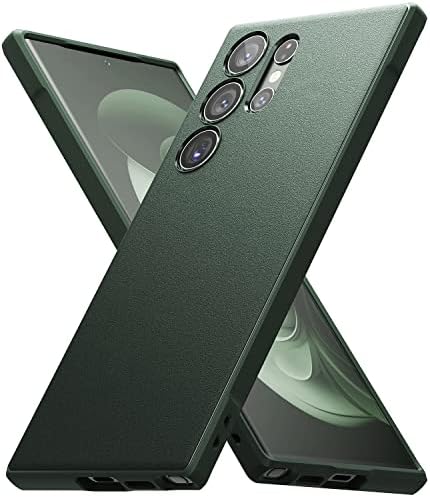 Ringke Onyx for Samsung Galaxy S23 Ultra Case [Feels Good in The Hand] Oil & Dirt Resistant, Enhanced Camera Lens Protection, Comfortable Grip, Non-Slip, Lightweight Cover - Dark Green