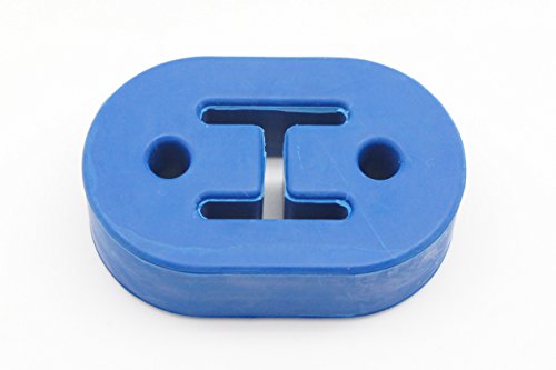 Autobahn88 Universal Exhaust Muffler Hanger Bushing, 2 Hole, 8Mm (0.32") Hole Size - Blue (Pack Of 2) #TOP1