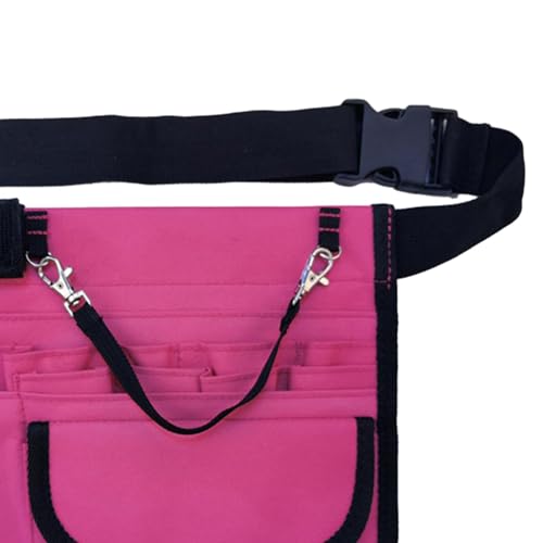 Tachiuwa Nurses Pouch Waist Bag Tool Case Adjustable Pouch with Tape Holder Utility Belt Hip Bag Fanny Pack for Accessories Hospital, Pink