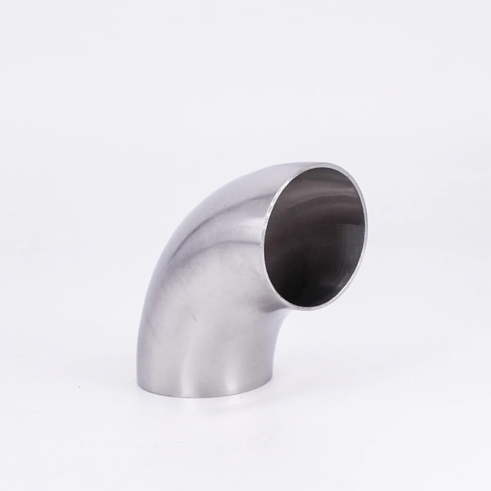 12.7 16 19 22 25 28 32 34 38 40 42 45 48 51 52mm OD Butt Weld Elbow 90 Degree 304 Stainless Pipe Fitting (104MM OD_90 Degree) Barb Fittings