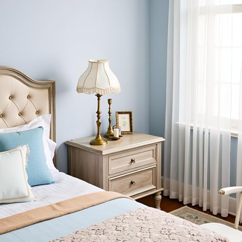 Aspen Creative 30331B Transitional Scallop Bell Shape Spider Construction Lamp Shade in Ivory, 13" wide (5" x 13" x 9 1/2")