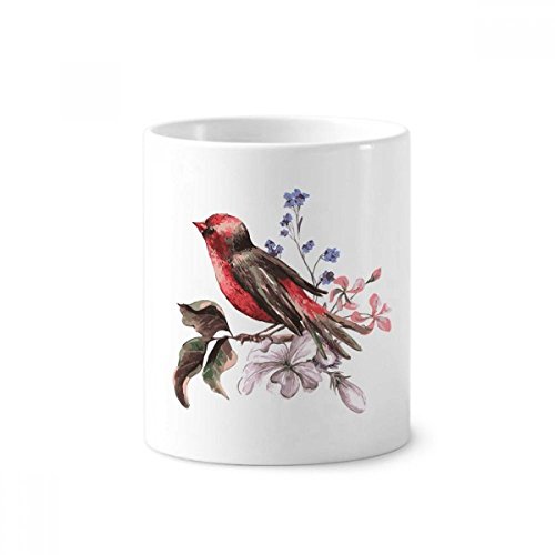 Gobelet céramique oiseaux fleurs fini le désordre sur votre lavabo