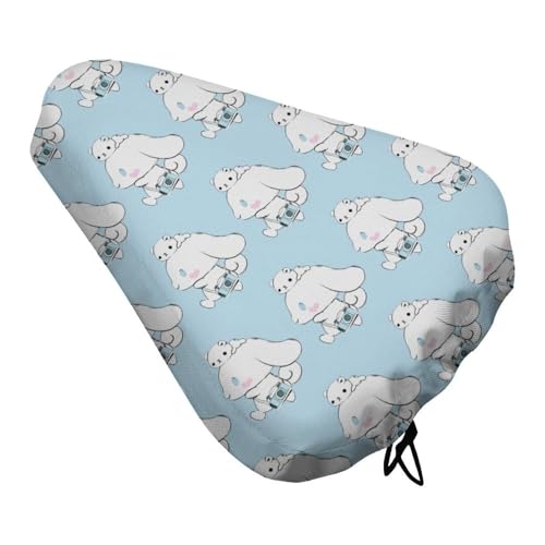 シナモロール 自転車 サドルカバー 撥水 汚れ防止 サドル カバー 取り付け簡単 防塵 梅雨対策 補修カバー 日焼け防止 キズ隠し