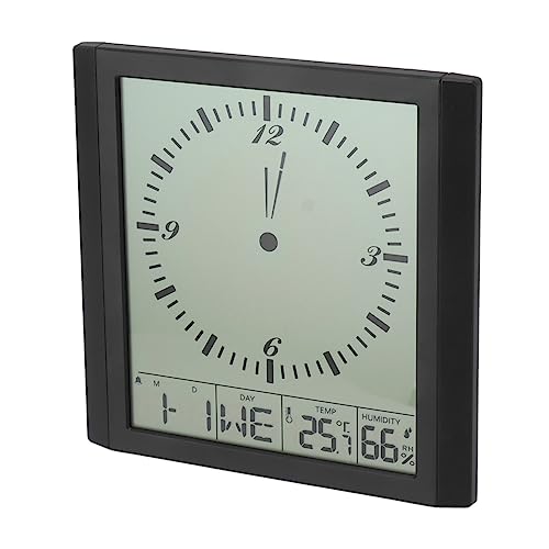 Semme 壁掛けデジタル表示時計 - 家庭およびオフィス用の8.6インチ多機能湿度計 [3]