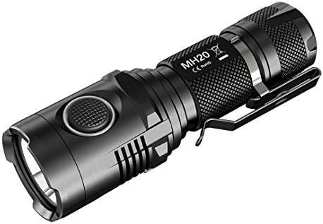 Nitecore MH20 Neutral White 1000 Lumens USB Rechargeable LED Flashlight with Lumen Tactical Adapters