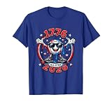 1776–2026 All-Star Patriotic Baseball Design T-Shirt, Men, Royal Blue, Large