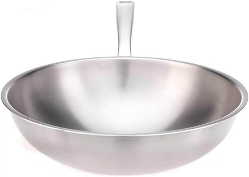 Outdoor Titanium Cooking Wok Large Capacity Cookware Ultralight Portable Pot Non-Stick for Camping Hiking Travel Picnic (Color : A, Size : 550x320x156mm) (A 550x320x156mm)