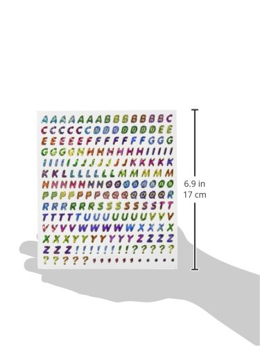 Tattoo King - Adesivi Multicolore Alfabeto