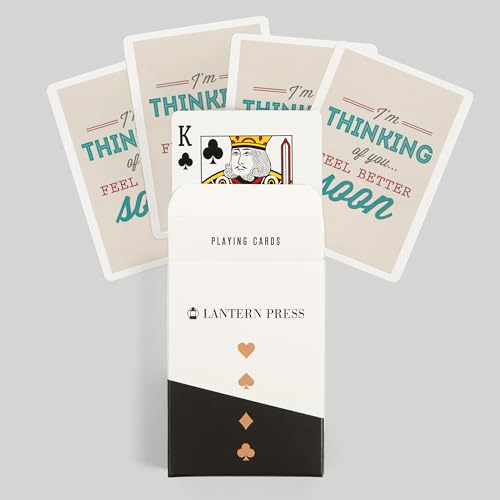 Lantern Press Feel Better Soon, 52 naipes para adultos miniatura 6