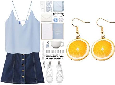 SEIRAA Lemon Drop Earrings Fruit Lover Gift Acrylic Earrings Summer Gift Lemon Jewelry Fashion Jewelry For Women Lady - Image 6