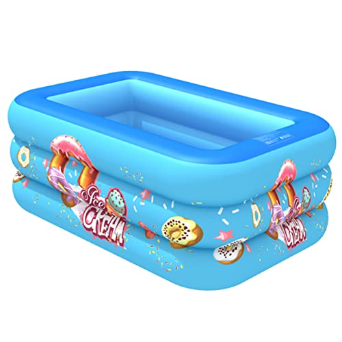 TOYANDONA 1 Pc Piscina Familiar Colchón De Agua Inflable Bañero para Bebe bañero Piscina Infantil