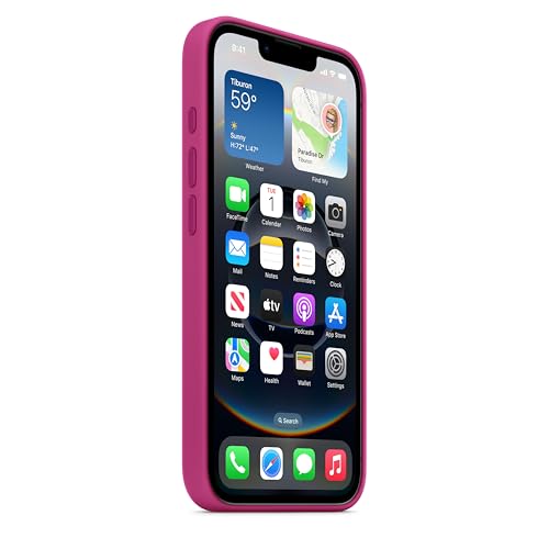 Image of Apple iPhone 16e Silicone Case - Fuchsia 
