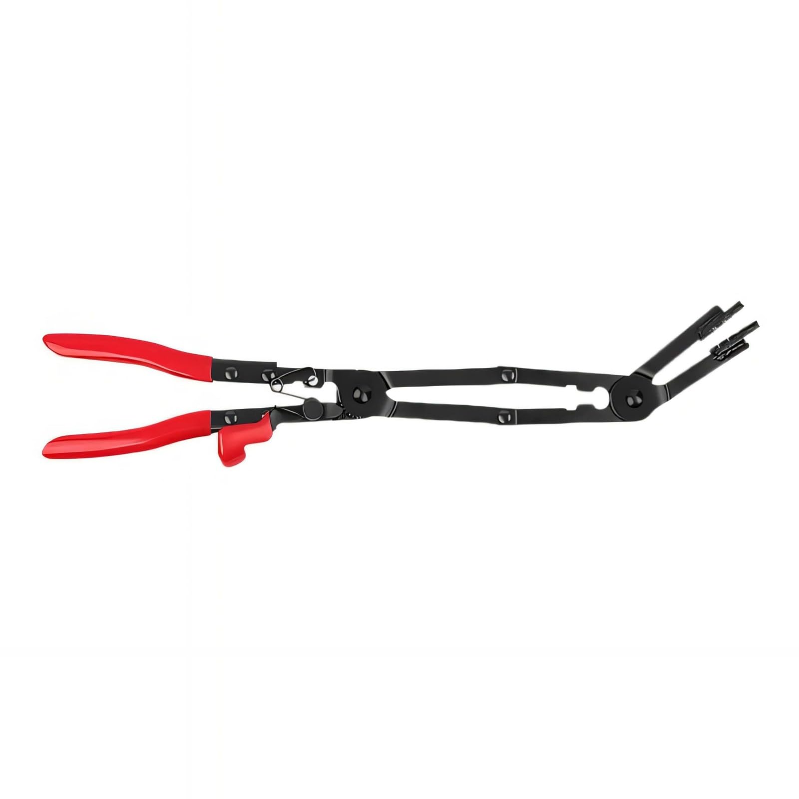 Cazstyk Elbow Carbon Steel Spread Pliers With Locking Device Working On Lap Joint Clamp Connector Double Clamps And Exhaust Pipe Clamp Extended Bowed Nose Pliers