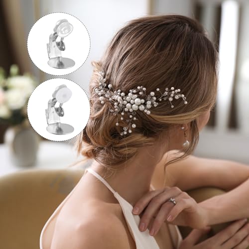 QUARKZMAN Ohrring-Pads, 40 Stück 2 Größen - Silikon Clip-On Ohrring-Rückseiten, Weiche Komfort-Ohrring-Kissen-Ersatzschmuck-Fundstücke (Transparent+Weiß)