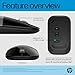 HP Z3700 Dual Silver Wireless Mouse | Compatible with Chrome, PC or Mac | Bluetooth 5.0 | Wireless | 1600 DPI Optical Multi-Surface Sensor | AES technology | Up to 16 Months Battery