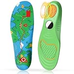 Ailaka Shoe Insoles for Airtag Hidden Holder Kids & Adults, GPS Tracking Insoles with Custom AirTag Compartment, Universal Fit for Trainers, Boots, School Shoes(Green, 5.5-8.5 UK)