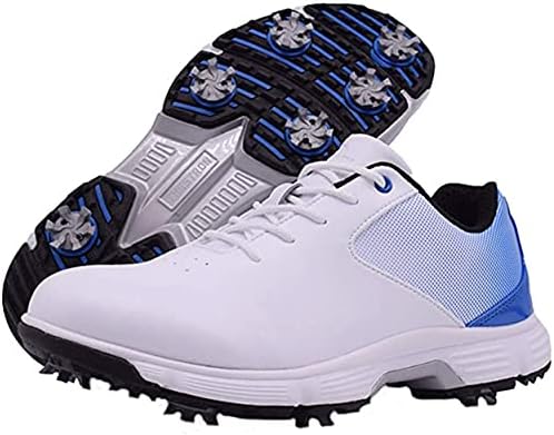vibvib Men’s Golf Shoes Professional Spike Golf Sneakers Waterproof Men’s Training Shoes Golf
