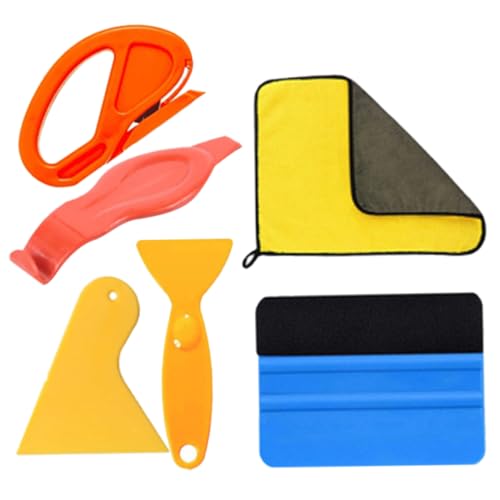 SEWOART Kit Herramientas Empapelar Alisador Raspador Escobilla Film Ventana Aplicar Papel