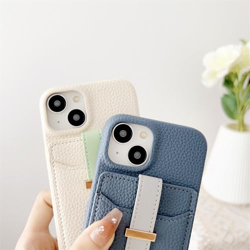 Sac à main étui iPhone 13 Pro blanc litchi pour afficher votre style