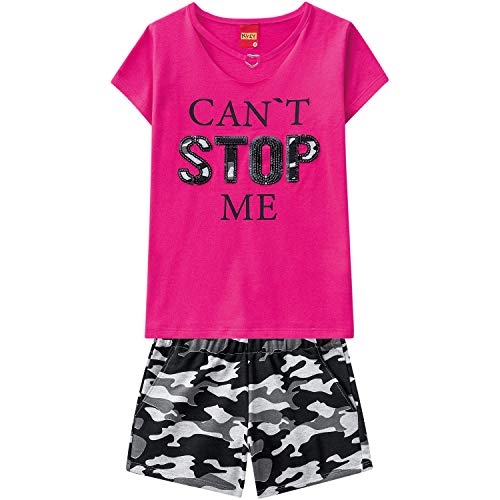 Conjunto para Meninas, Kyly, Rosa, 16