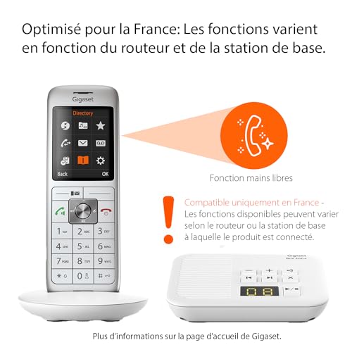 Téléphone Sans Fil Gigaset CL660A Trio – Répondeur, 2 Combinés, DECT/GAP - vue 4