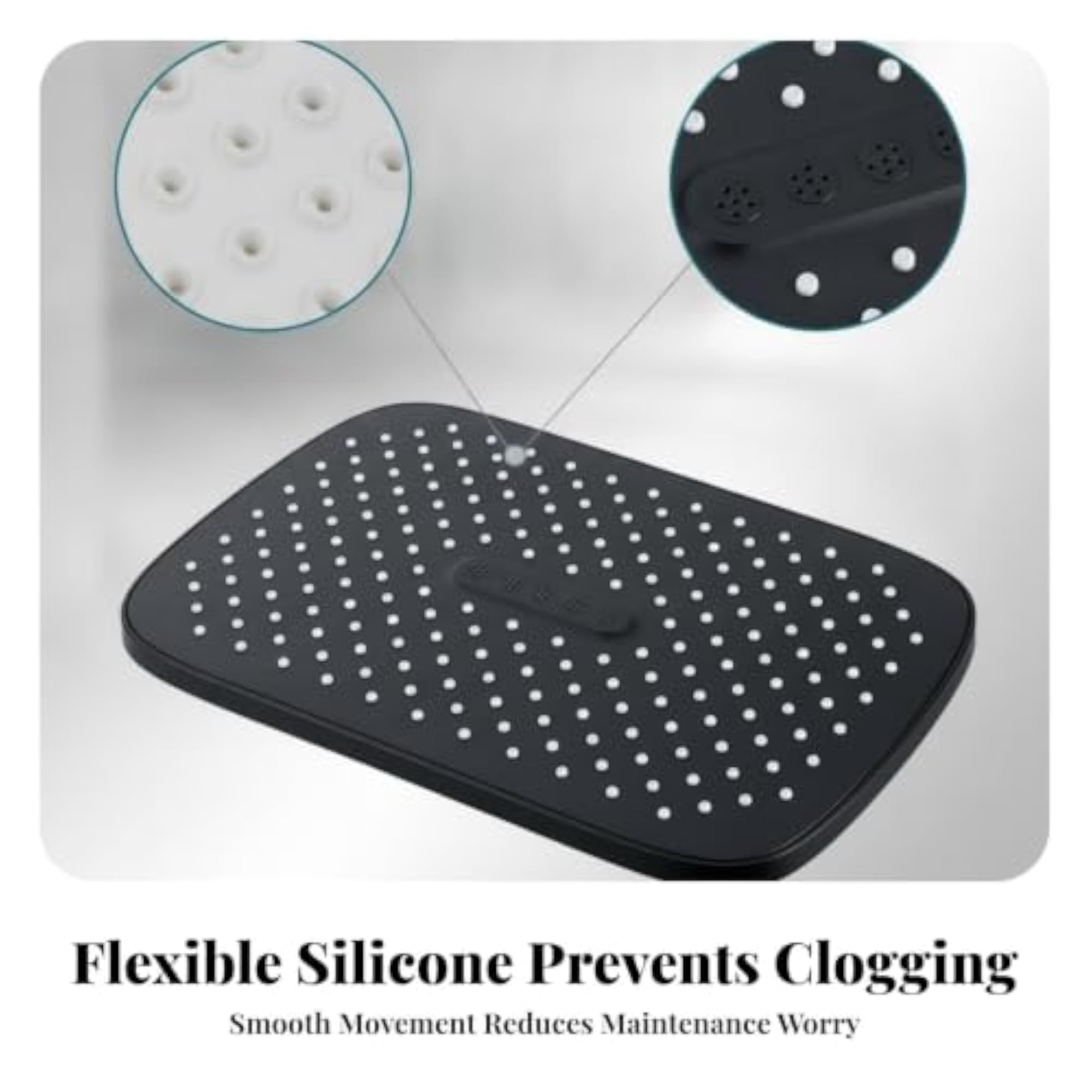 Rectangular Silicone Water Dispenser with Air-Enriched Nozzles