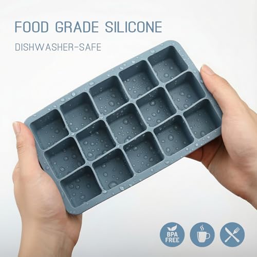 Set de 2 cubeteras de silicona para hielo con tapa miniatura 4