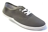 Shoes 18 Womens Canvas Shoes Lace up Sneakers 18 Colors Available 324 Grey 8.5