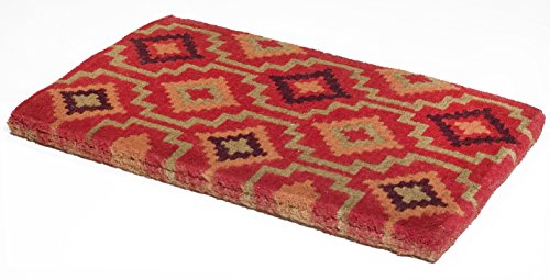 Fab Habitat Vintage Extra Thick Doormat - Handwoven, Durable - Natural Coir - Entryway, Front Door, Porch, Patio - Lhasa Kilim Multicolor (18" x 30" Thick)